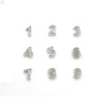 Custom made metal logo charms, diamond letter charms, diamante numeral charms